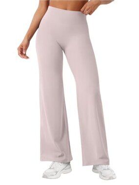 Straight Leg Workout Leggings High Waisted Yoga Pants Tummy Control Gym